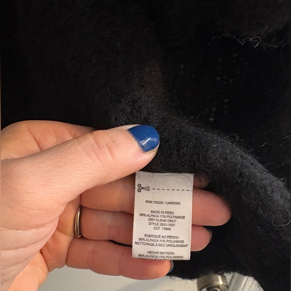 Current/Elliott Long Slack Pockets Alpaca Wool Cardigan Size 2(Medium) - Picture 4 of 4